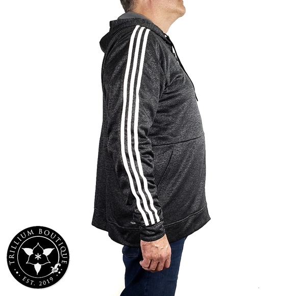 Adidas Men's MTECH Fleece Hoodie Sweatshirt 2XL - Picture 5 of 7